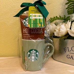 (4) NWT - Starbucks Happy Birthday Wishes Coffee Mug and Cocoa Set